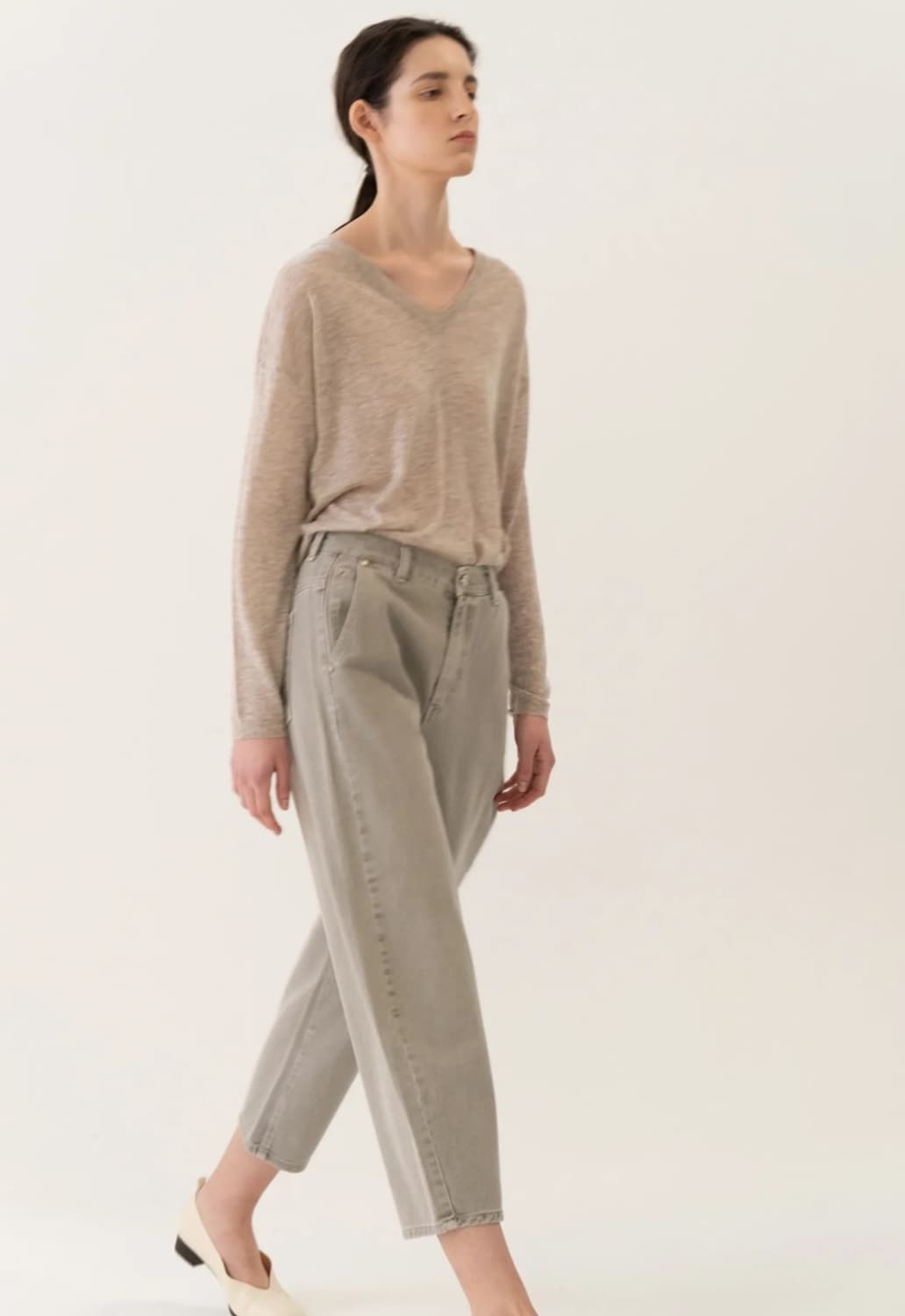 새상품)킨더살몬쉬셀 1사이즈 Schussel Jeans dustygray 상품이미지5