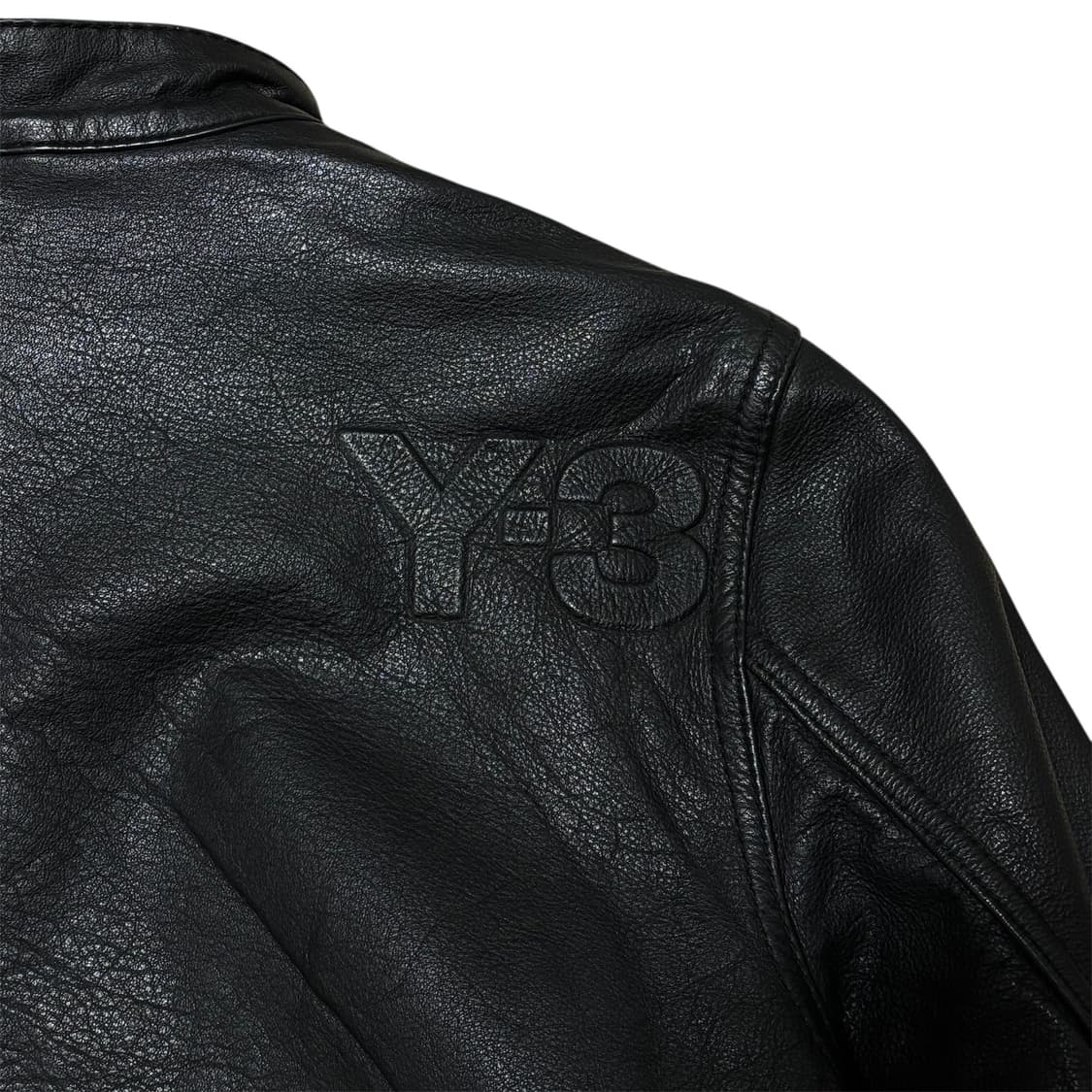 [M] Y-3 레더 바이커 블루종 상품이미지7