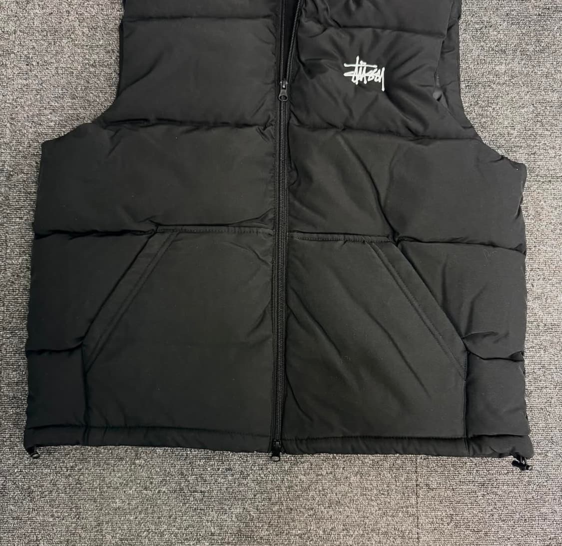 스투시 패딩 조끼 블랙 상품이미지2