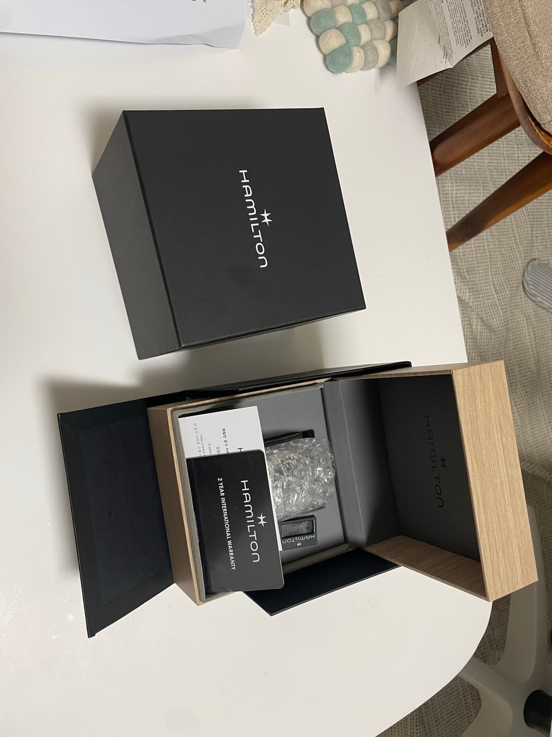 해밀턴 카키필드 38 블랙 쿼츠 새제품 상품이미지2