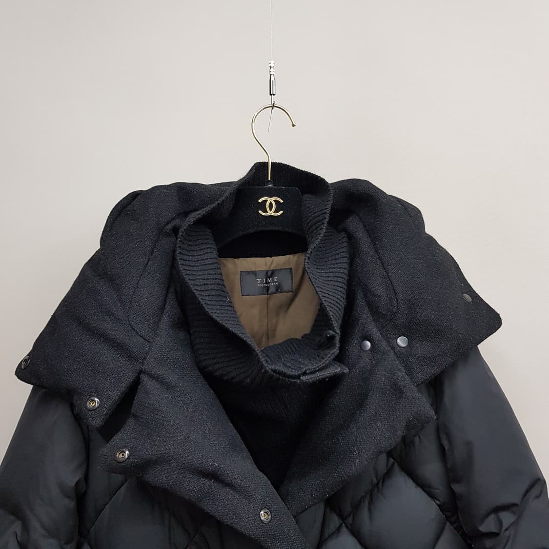 한섬 타임 이중잠금 퀄팅 패딩 82-94-160사이즈 상품이미지2