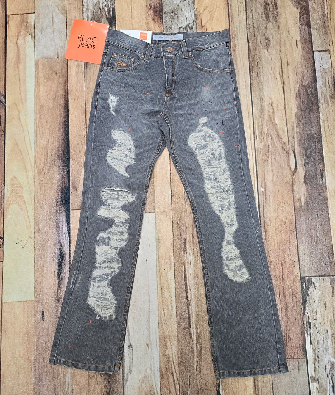 00s 데드스탁 플랙진 디스트레스드 크러쉬드, 페인틸 데님 33 상품이미지1