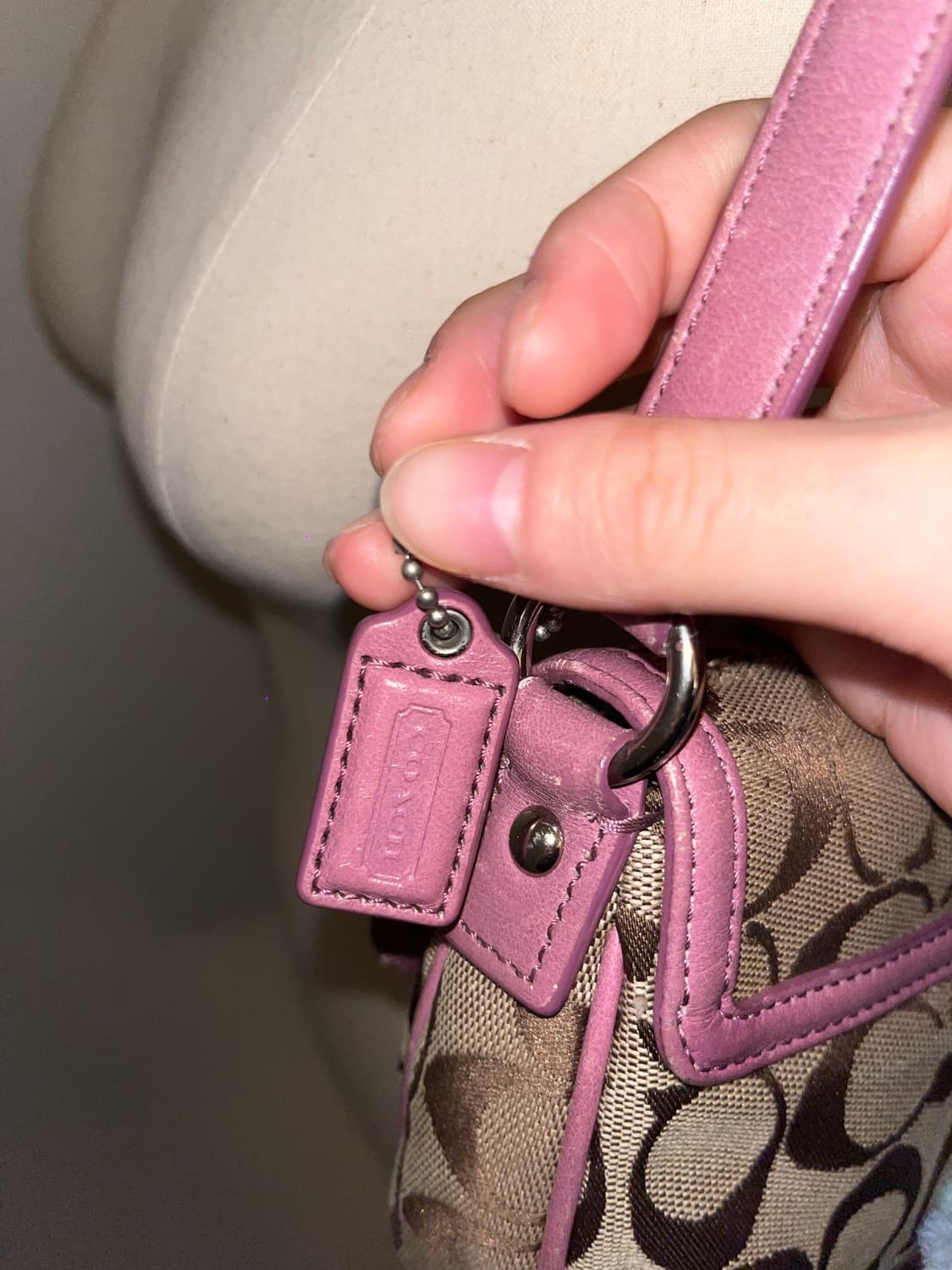 COACH Beige&Pink Shoulder Bag 상품이미지8