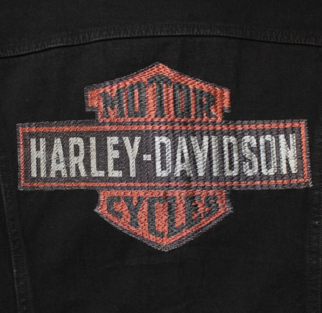 Harley Davidson 할리데이비슨 데님 바디 가죽 슬리브 자켓 상품이미지3