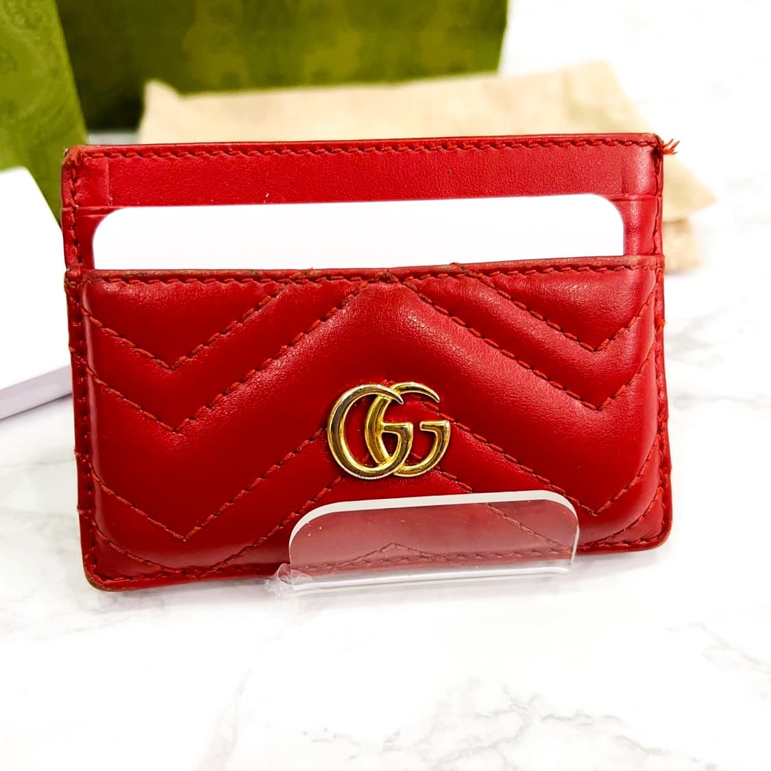 구찌 GG 마몬트 카드지갑 레드 상품이미지4