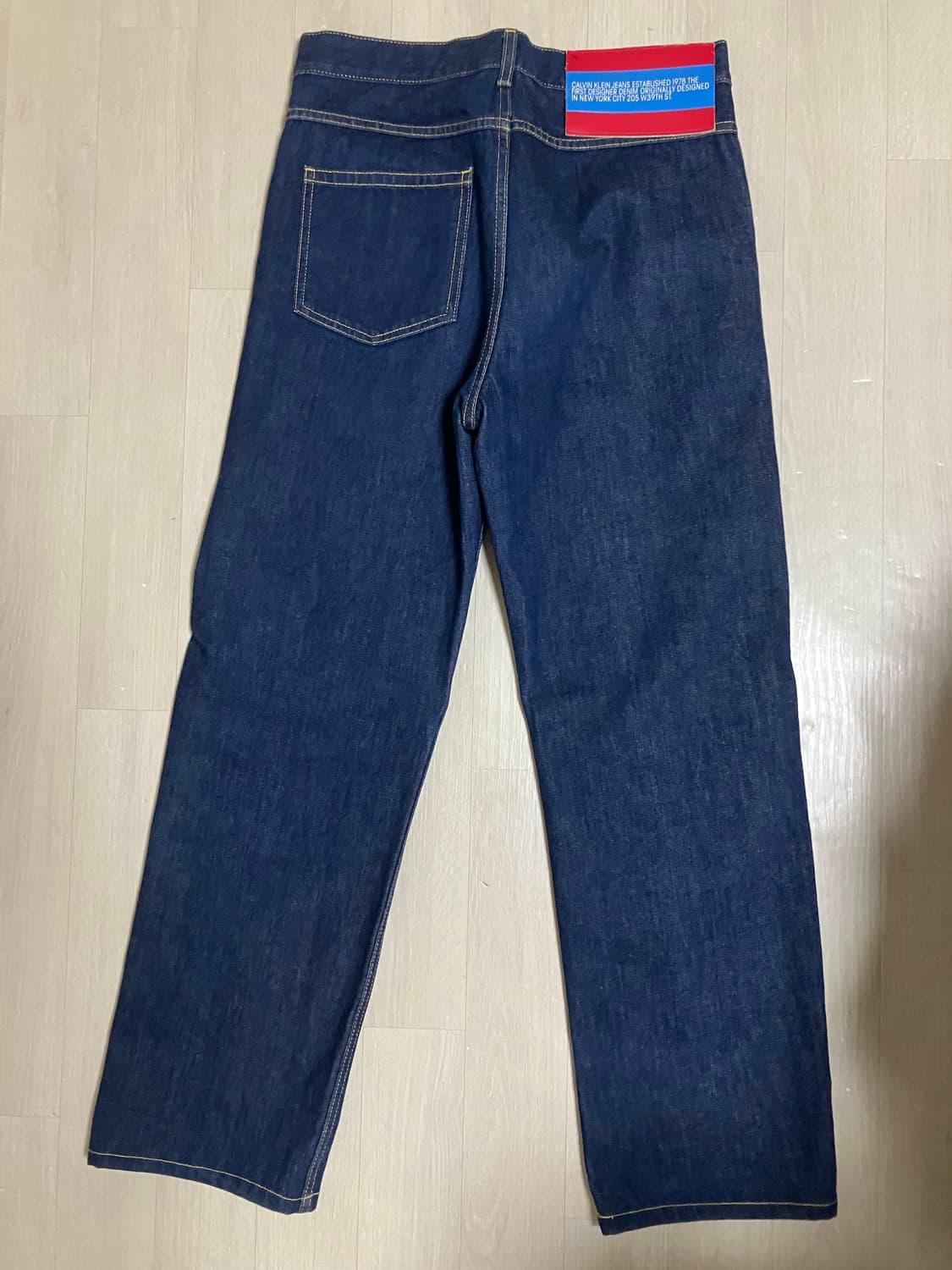 205w39nyc 셀비지 레더패치 데님 상품이미지3