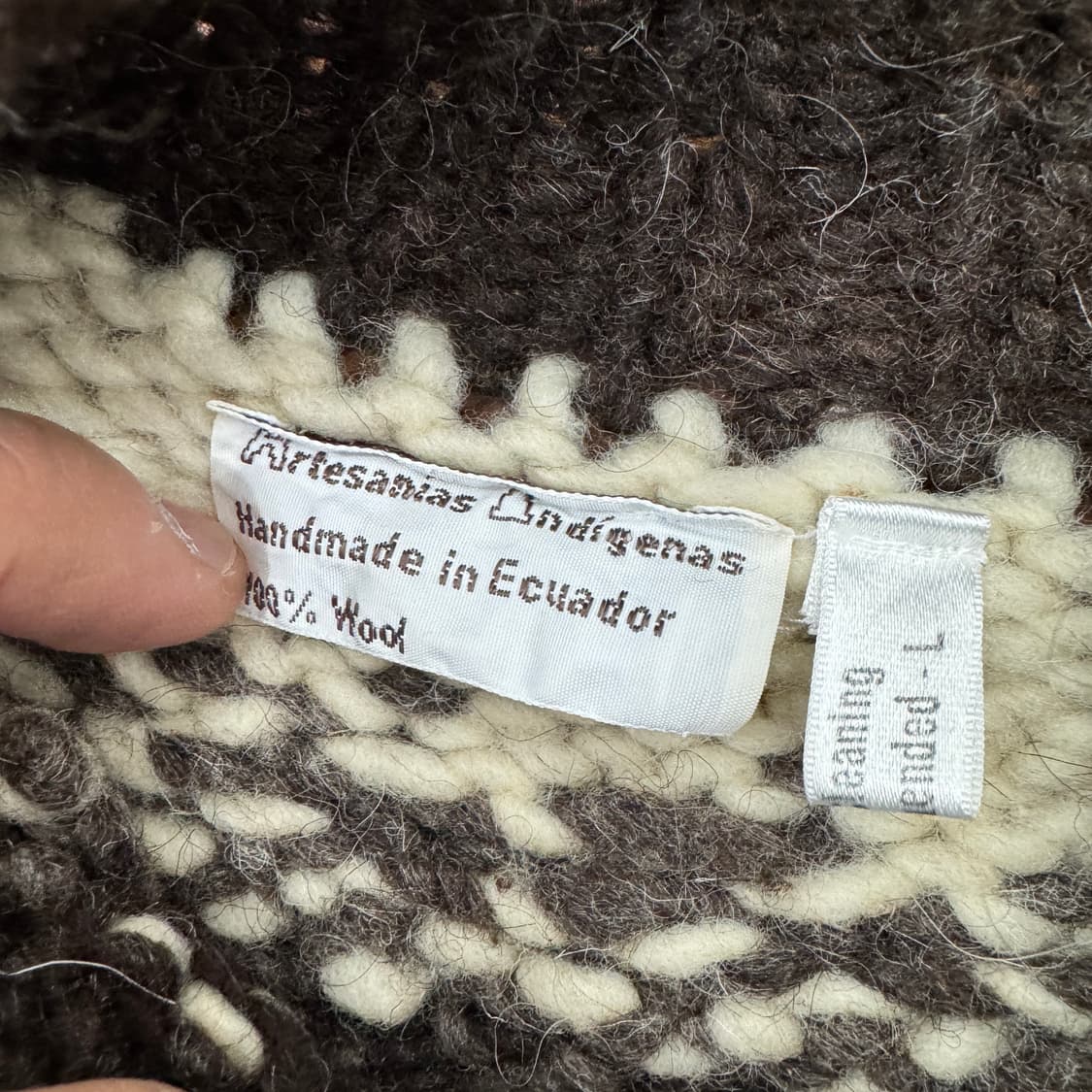 L Artesanias Indigenas 핸드메이드 노르딕 울 가디건  상품이미지5