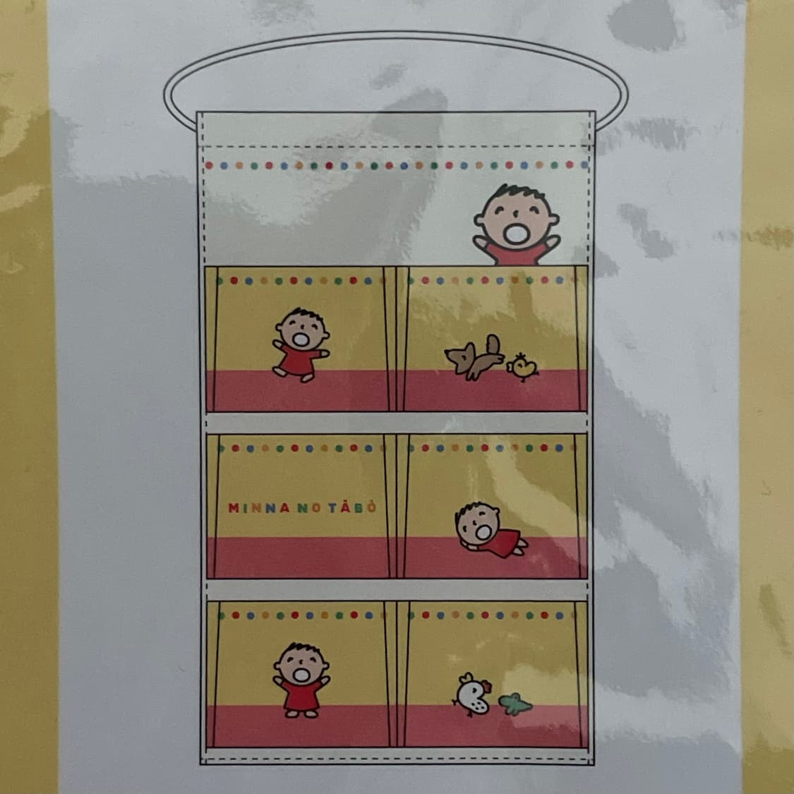 [새상품] 한정판 산리오 민나노타보 월포켓 옐로우 상품이미지3