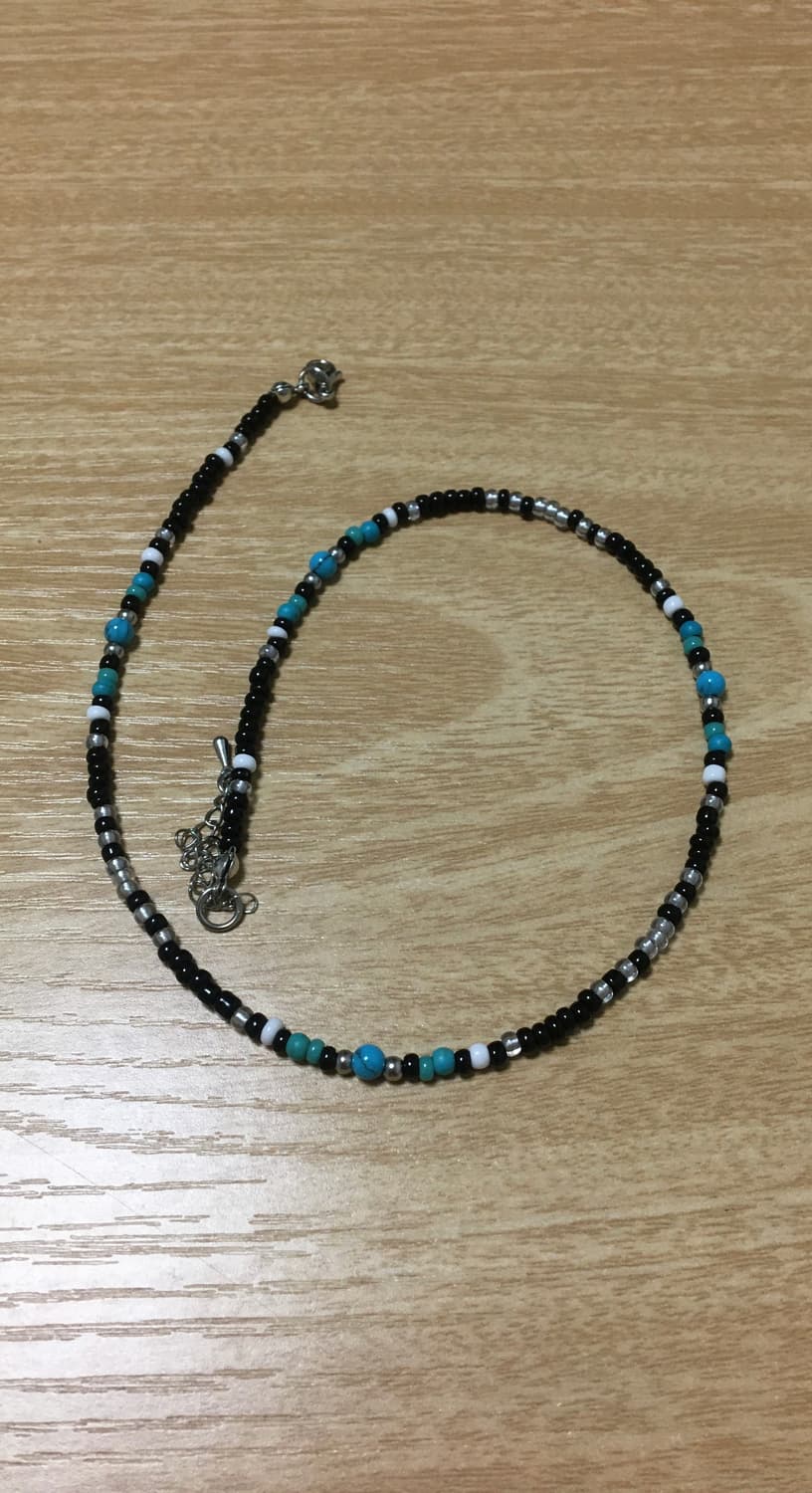 원석 비즈 목걸이 상품이미지2