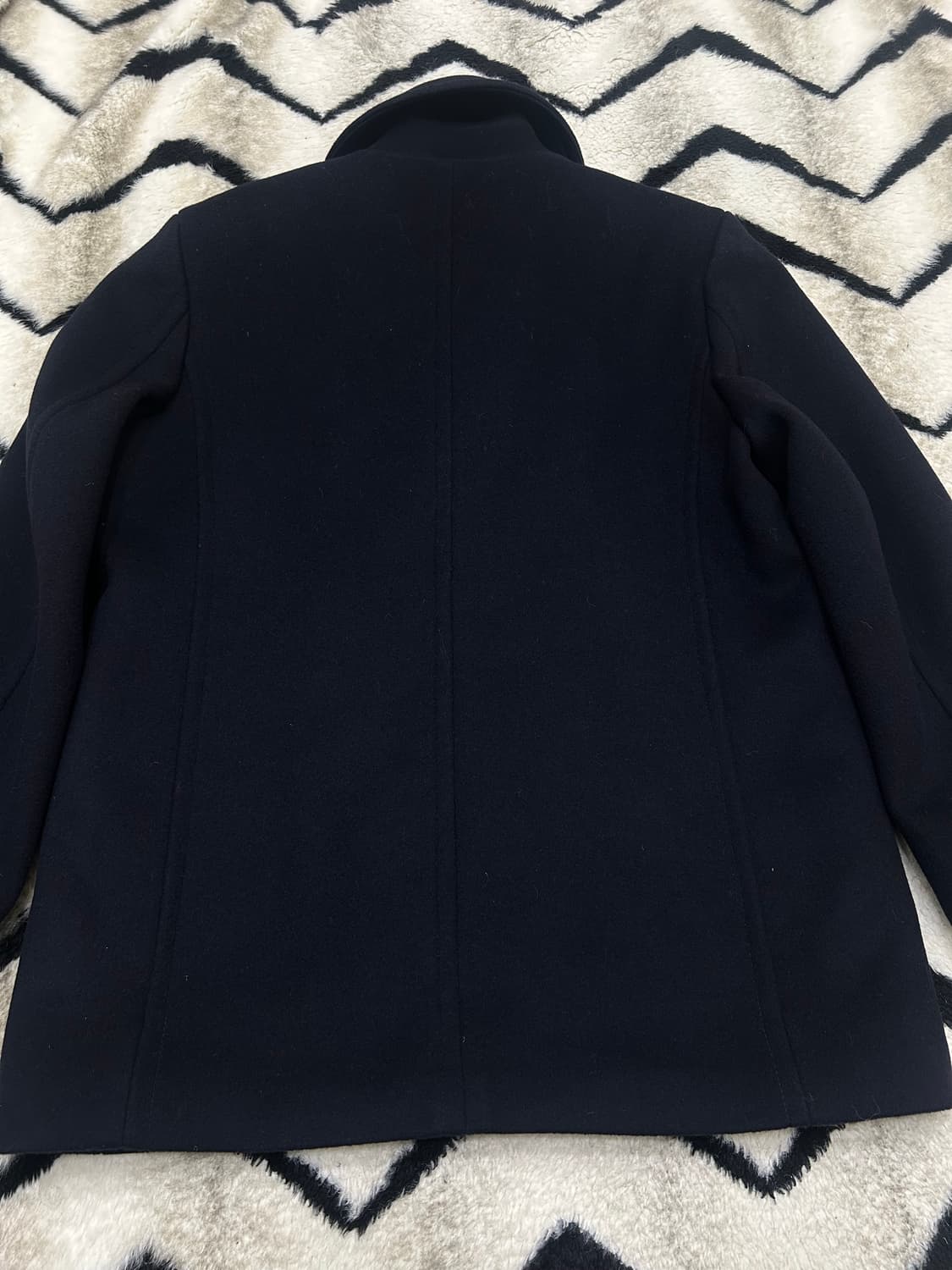 [M]던스트 클래식 오버핏 울 피코트/짙은네이비 상품이미지5