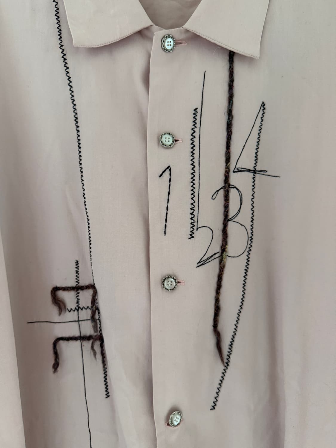 Matsuda 아카이브 핑크 셔츠 상품이미지3