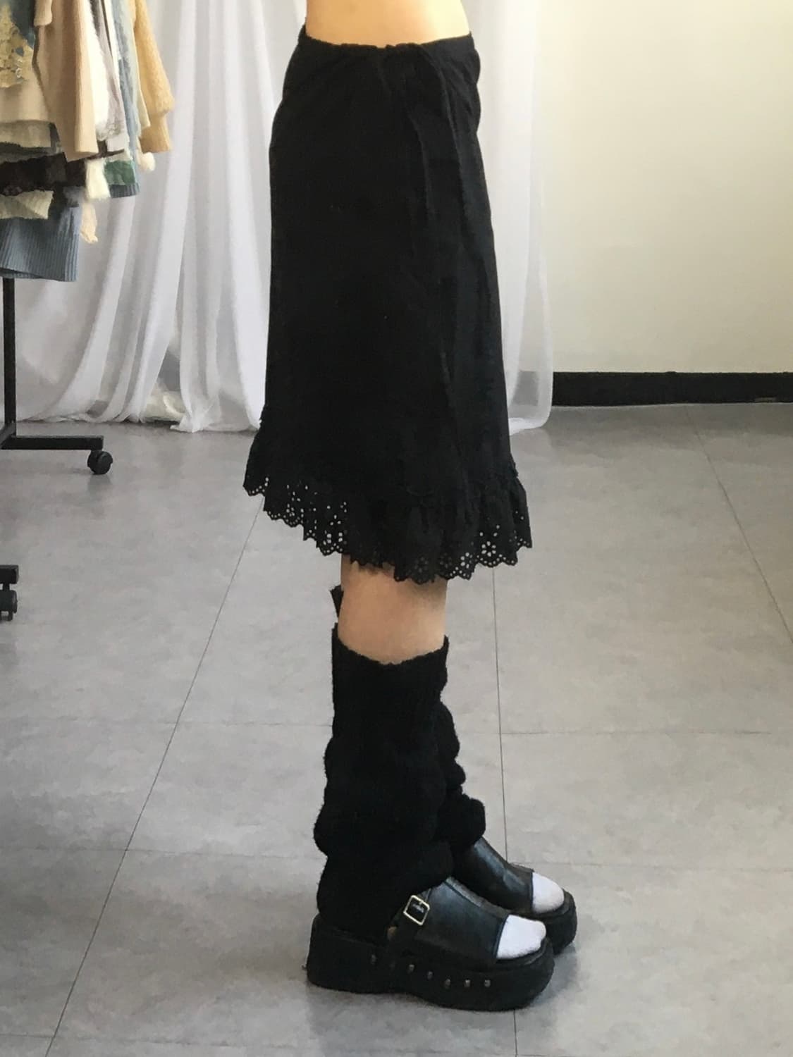 Tied punching point skirt 상품이미지6