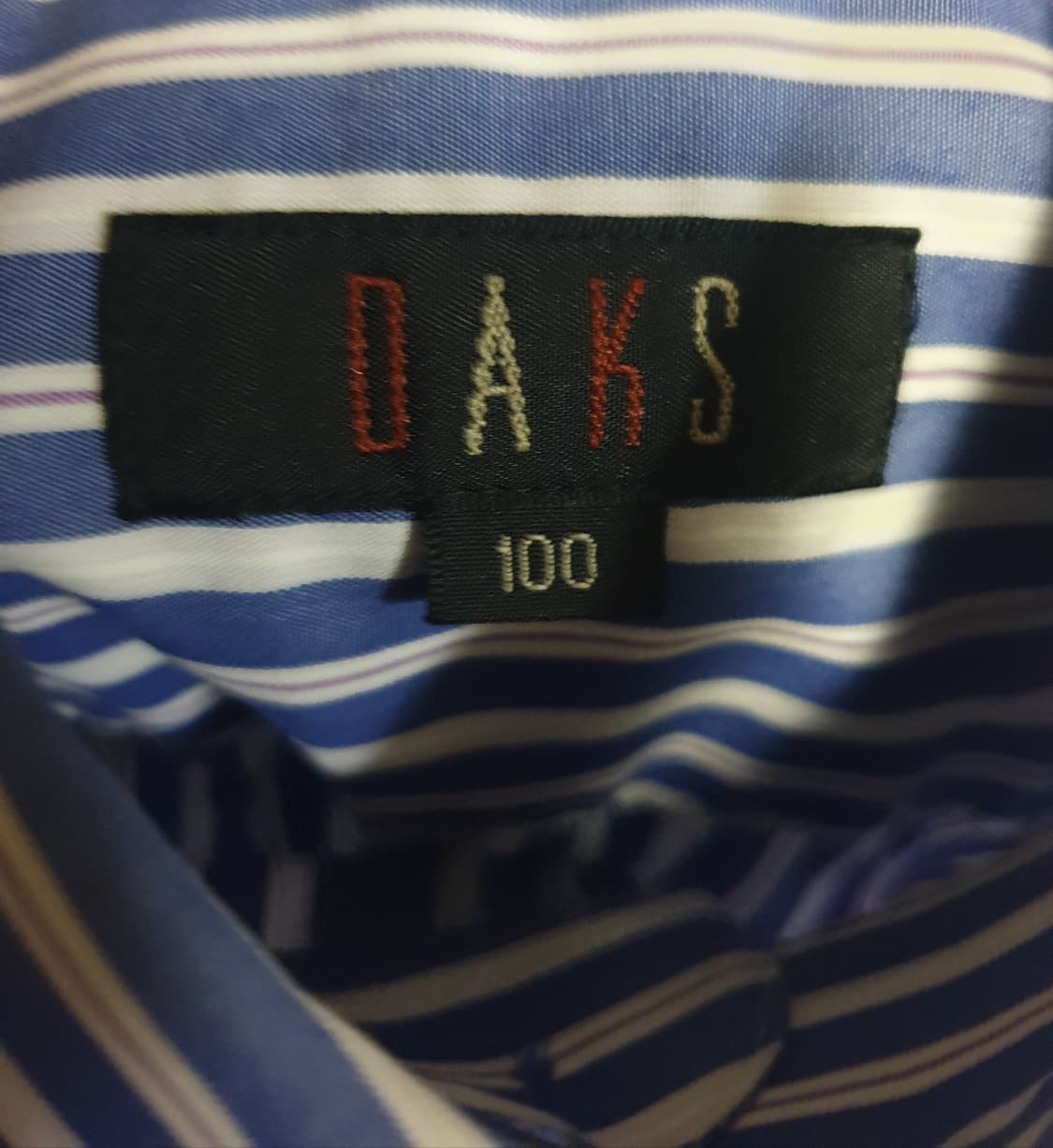 (빈티지) 닥스 스트라이프 DD자수로고 반팔셔츠 (100) 상품이미지3