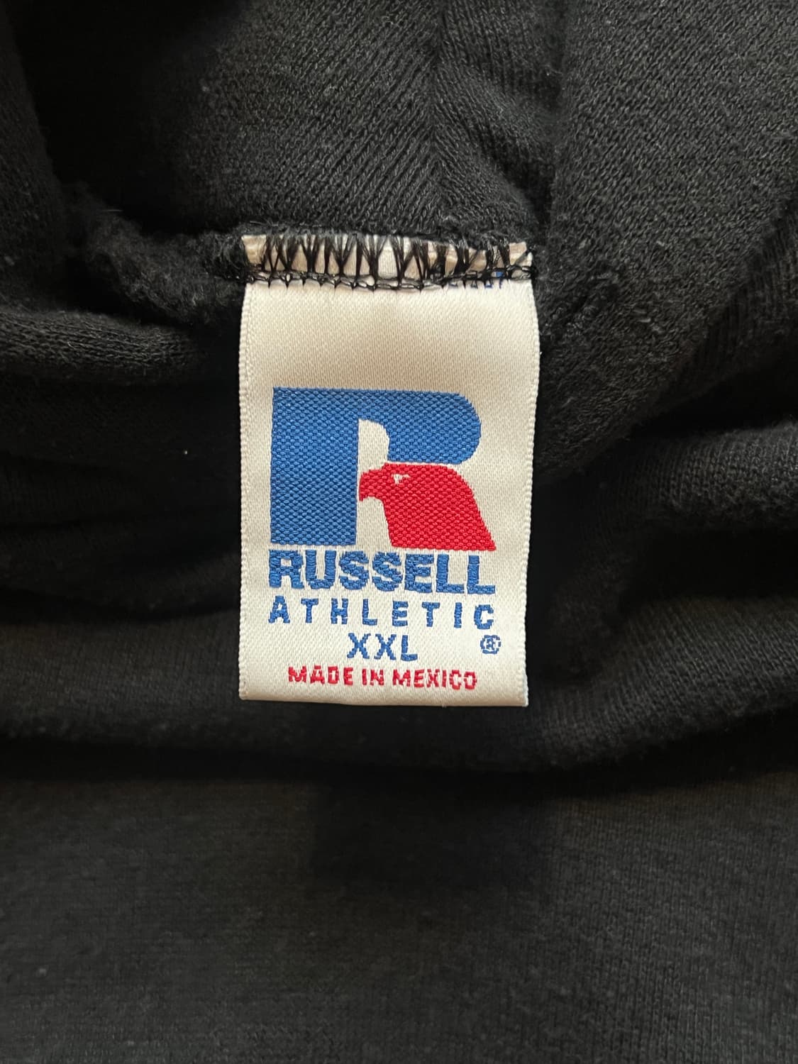 90s 러셀 빈티지 후드 블랙 XXL (우주매물) 상품이미지10