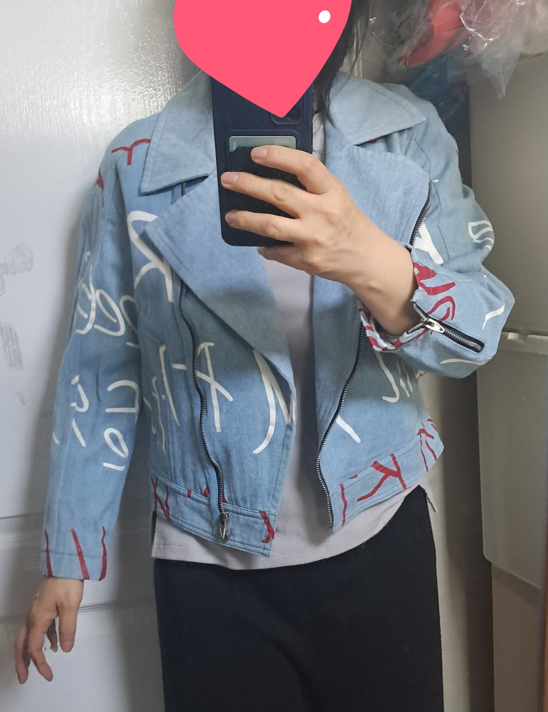 Juicy Judy 쥬시쥬디 그래피티 데님 자켓 XS(44~55) 상품이미지8