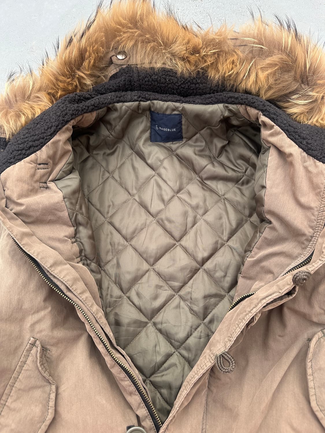 Japanese y2k Fur Jacket  /  N-2B 상품이미지2