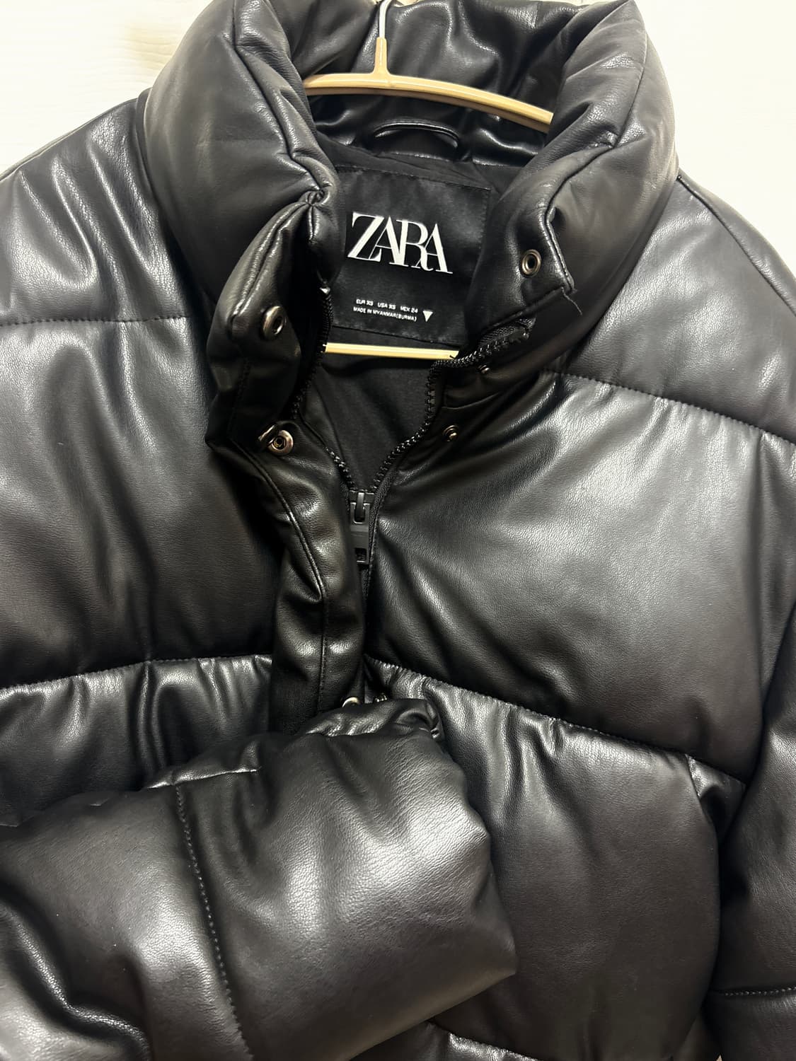 자라 레더 패딩 상품이미지3