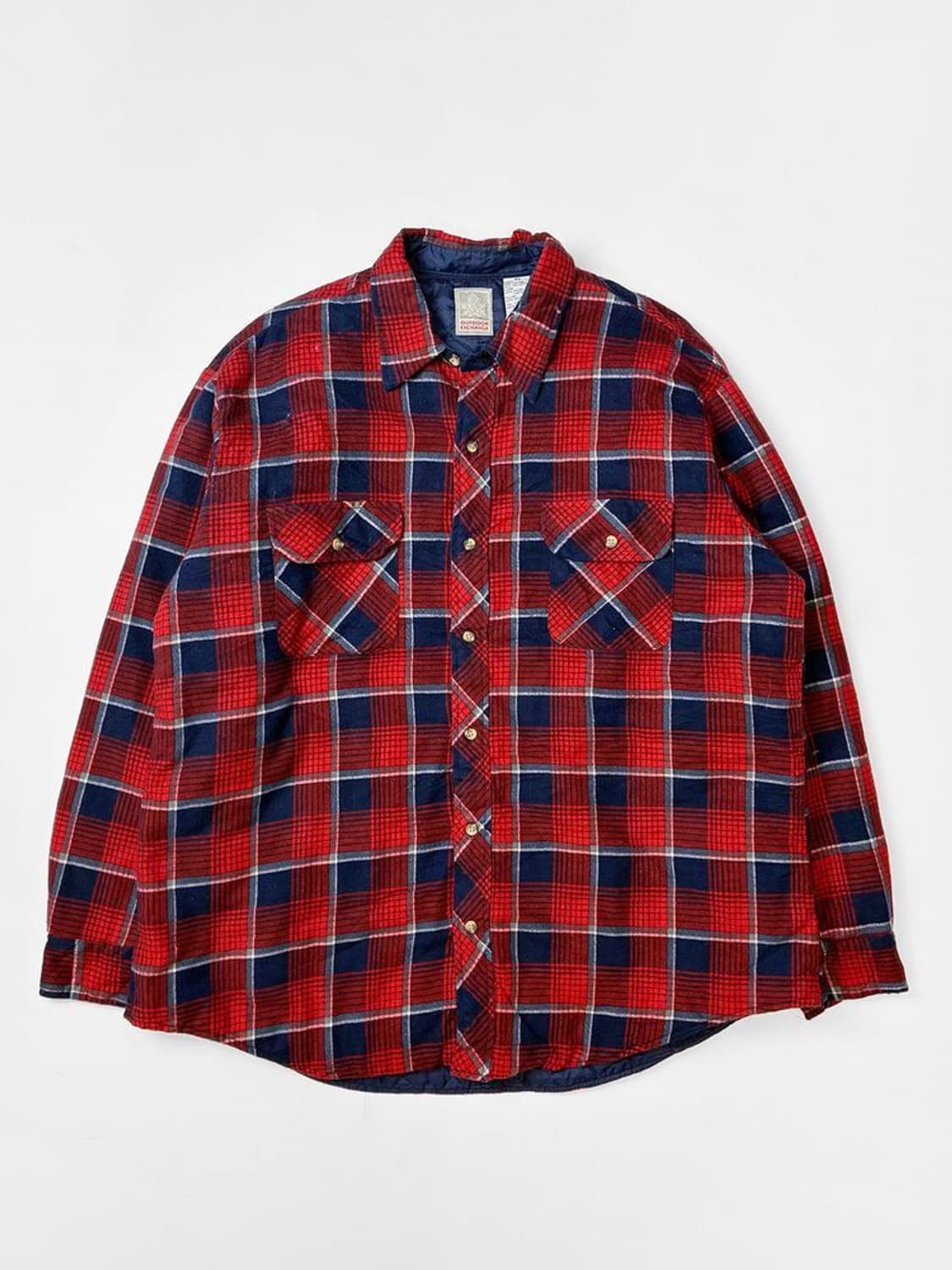 OUTDOOR EXCHANGE 80s 퀼팅 플란넬 누빔 자켓 PN5245 상품이미지1