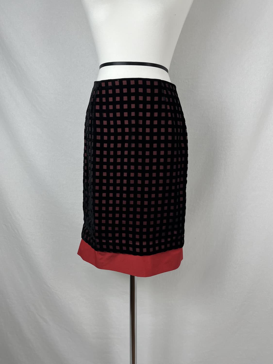 Vintage (maede in japan) 체크패턴 미디 스커트  상품이미지2