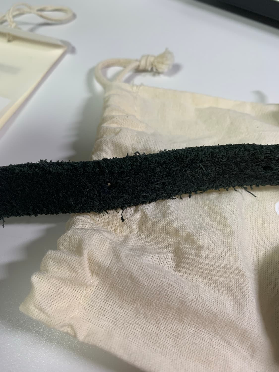 Our Legacy 2cm belt black leather 90size 상품이미지3