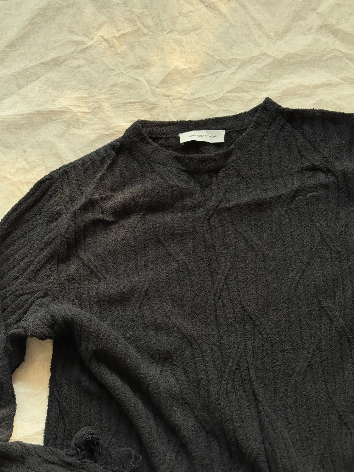 [50] 키코 코스타디노브 23ss CEDID 크루넥 점퍼 블랙 상품이미지3