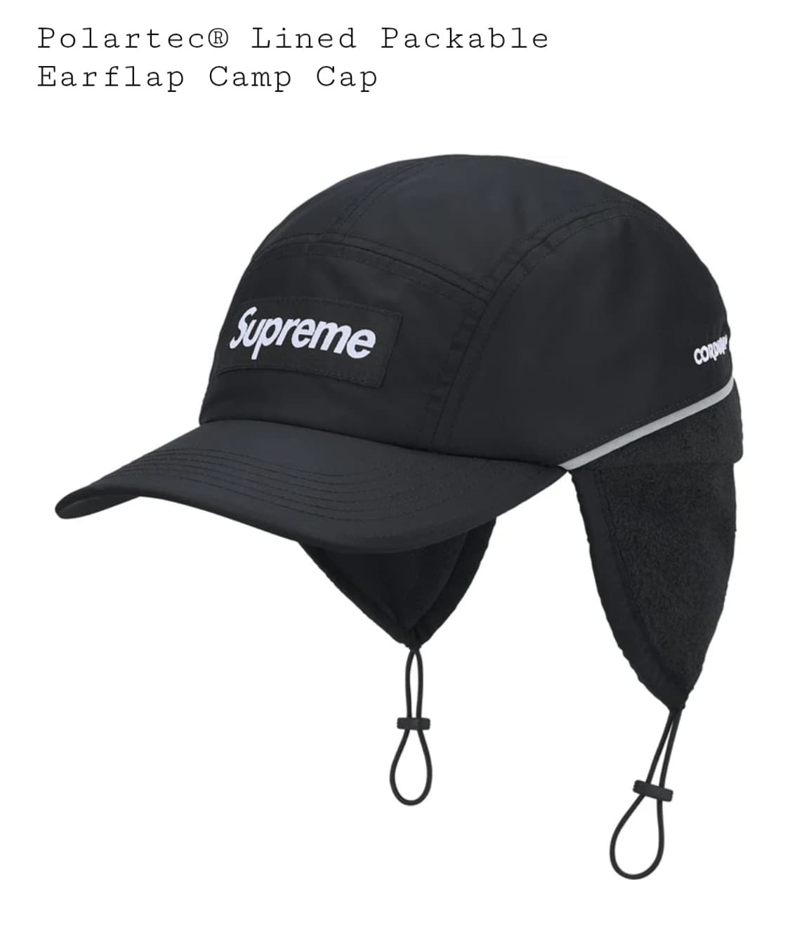 슈프림 폴라텍 라인드 패커블 이어플랩 캠프 캡 토프 상품이미지1