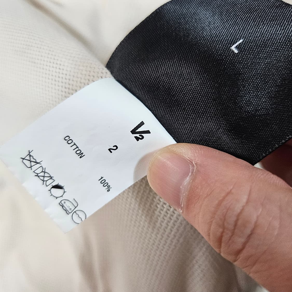 VTWO 코튼 루즈핏 스트링 블루종 자켓 2 size 상품이미지8