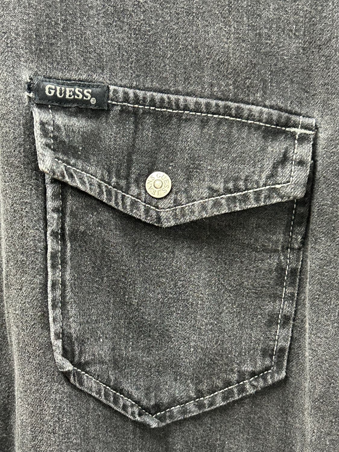 GUESS U.S.A 블랙 데님 웨스턴 셔츠 상품이미지3