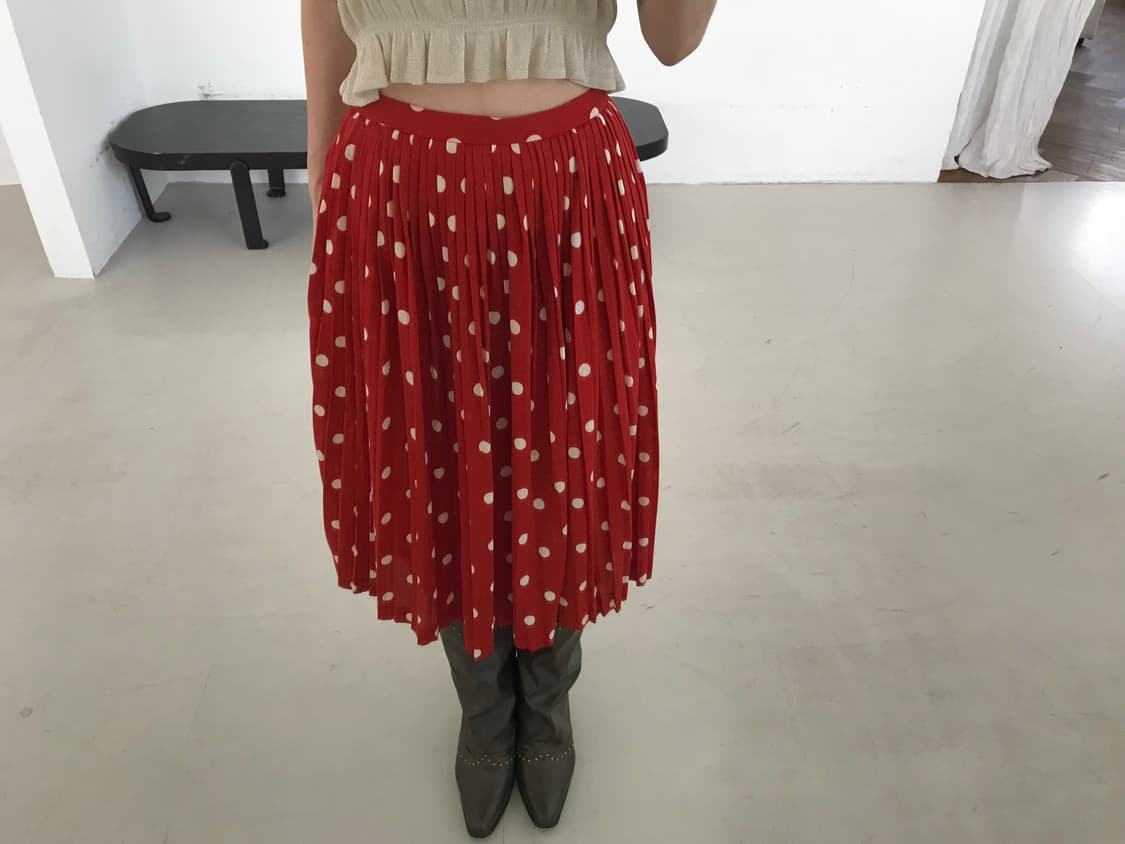 vintage red dot skirt 상품이미지3