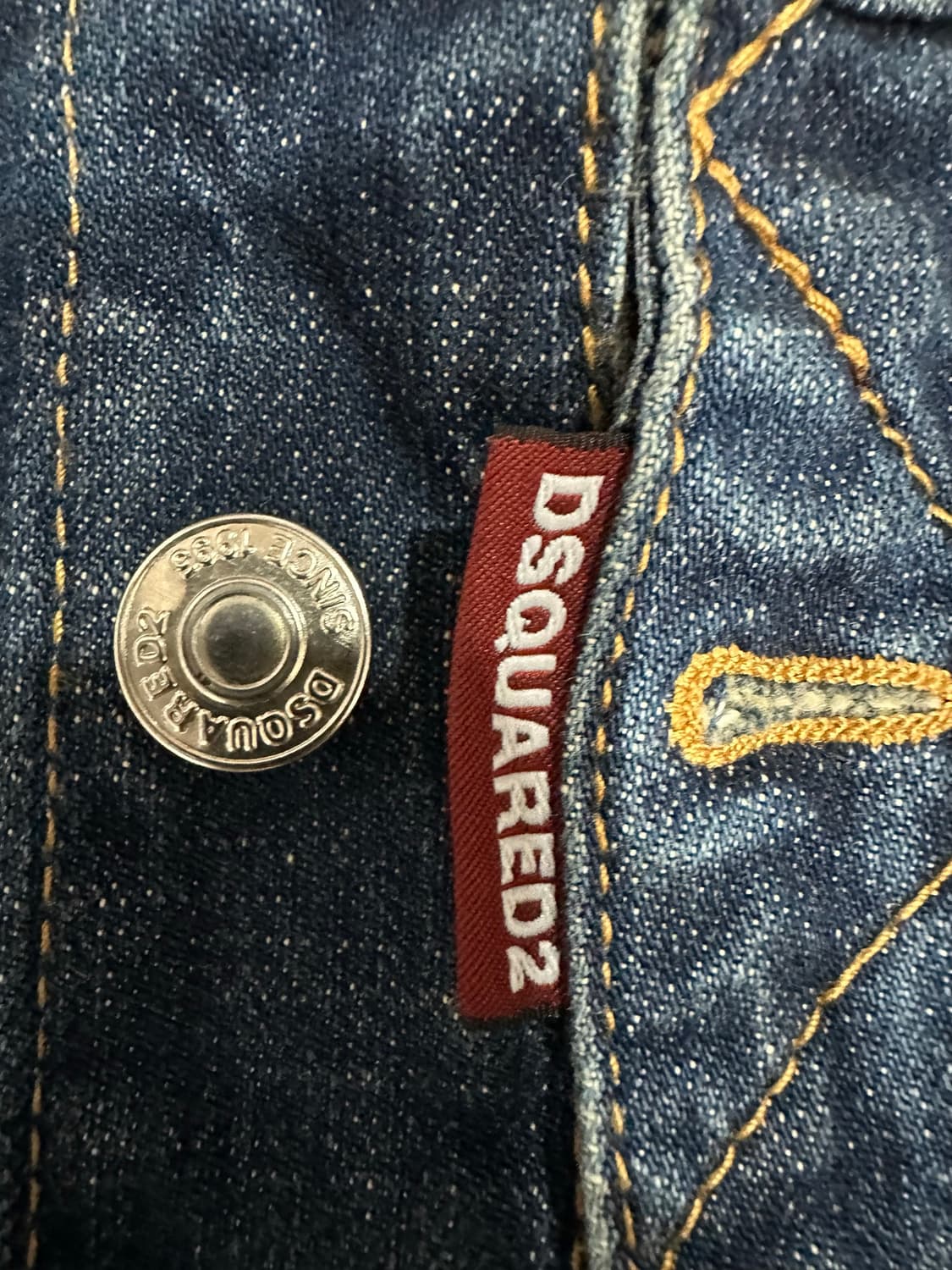 디스퀘어드2 DSQUARED2 이탈리아제 그래피티 페인팅 크롭 데님 자켓 상품이미지5