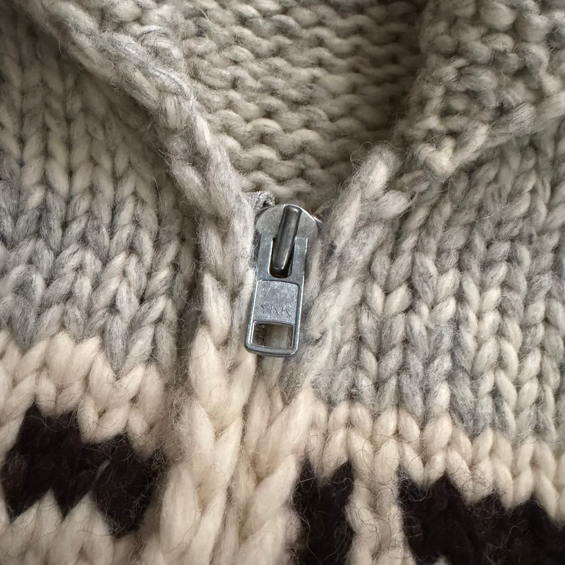 캐나다 빈티지 울 코위찬 집업 자켓 L 상품이미지5