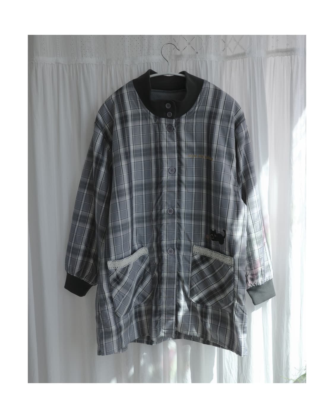 Cat garden check outwear 상품이미지1