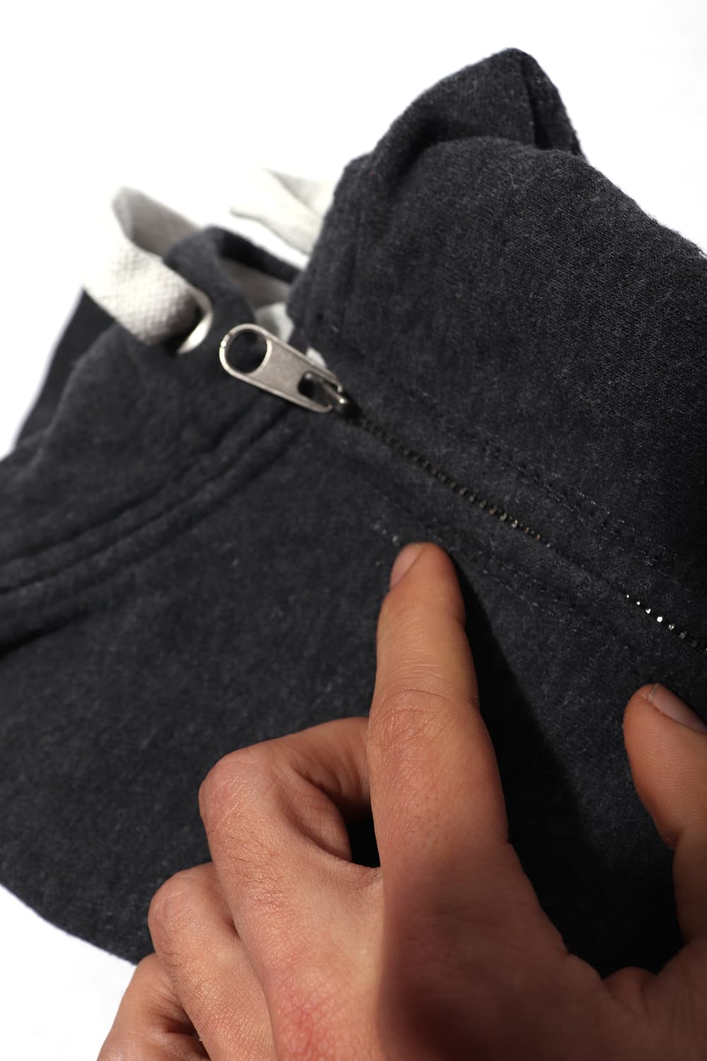 H&M 딱붙핏 차콜 후드집업 women S 상품이미지7