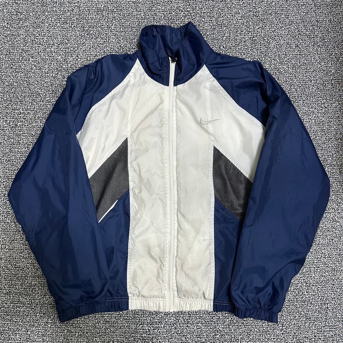 (L추천) 나이키 90s 올드스쿨 바람막이 네이비/화이트 상품이미지1