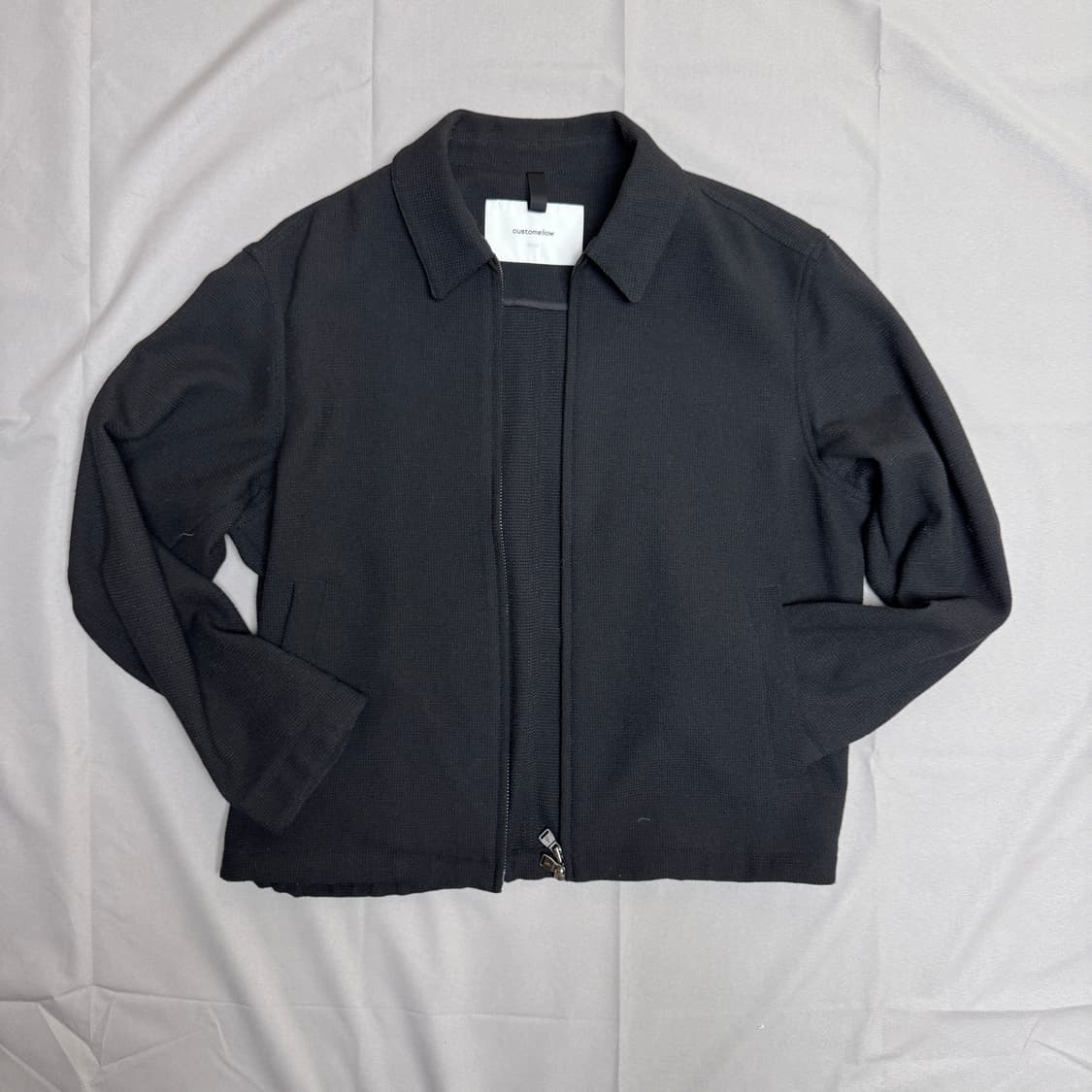 [L size / 100] 커스텀멜로우 블랙 니트 자켓 상품이미지1