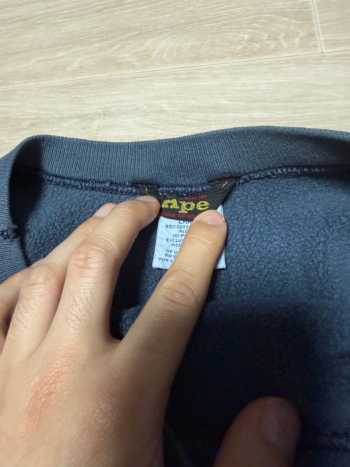 (L)90s 베이프 챔피온 콜라보 리버스위브 상품이미지3