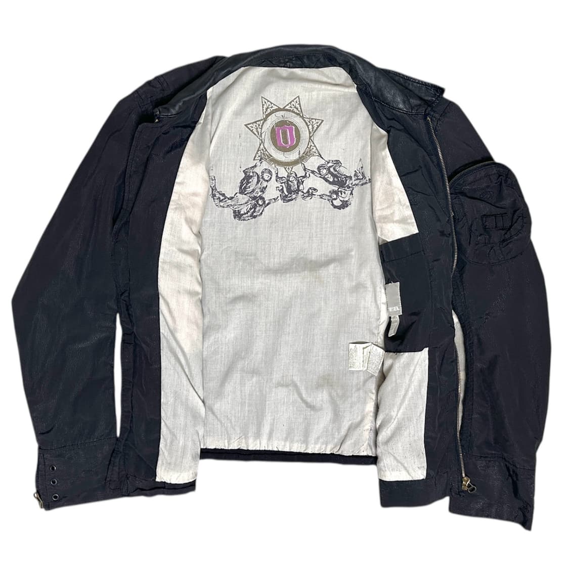 디젤 나일론 메탈리카 봄버 자켓 블랙 상품이미지7