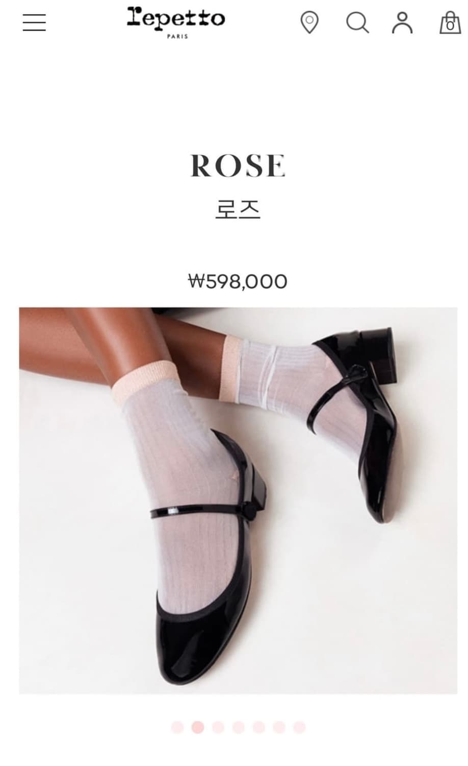레페토 메리제인 rose 미들힐  상품이미지9