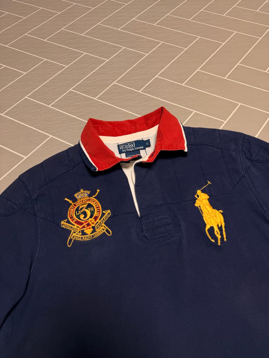 폴로 빅포니 긴팔 럭비티 네이비 상품이미지3