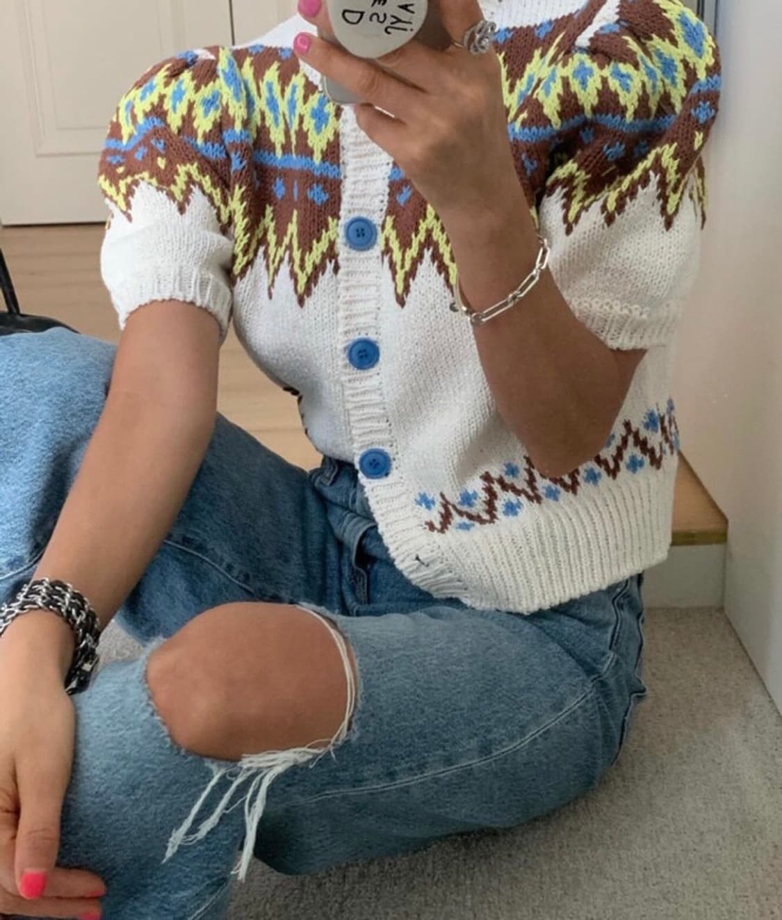 tara by motion 타라바이모션 크로셰 니트가디건 상품이미지4