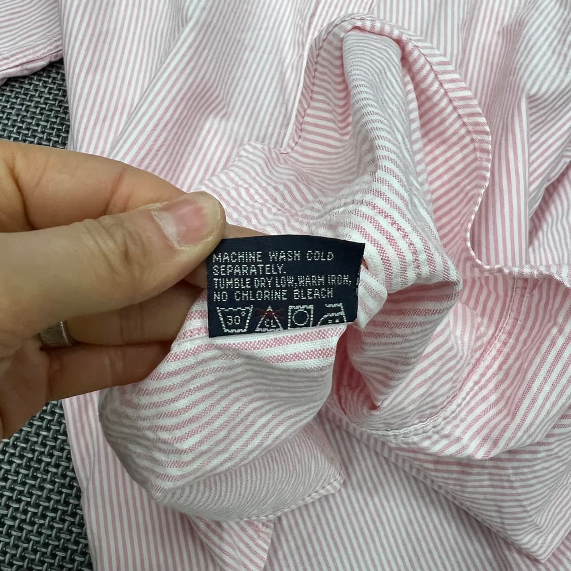 폴로랄프로렌 핑크 스트라이프 반팔셔츠 상품이미지5