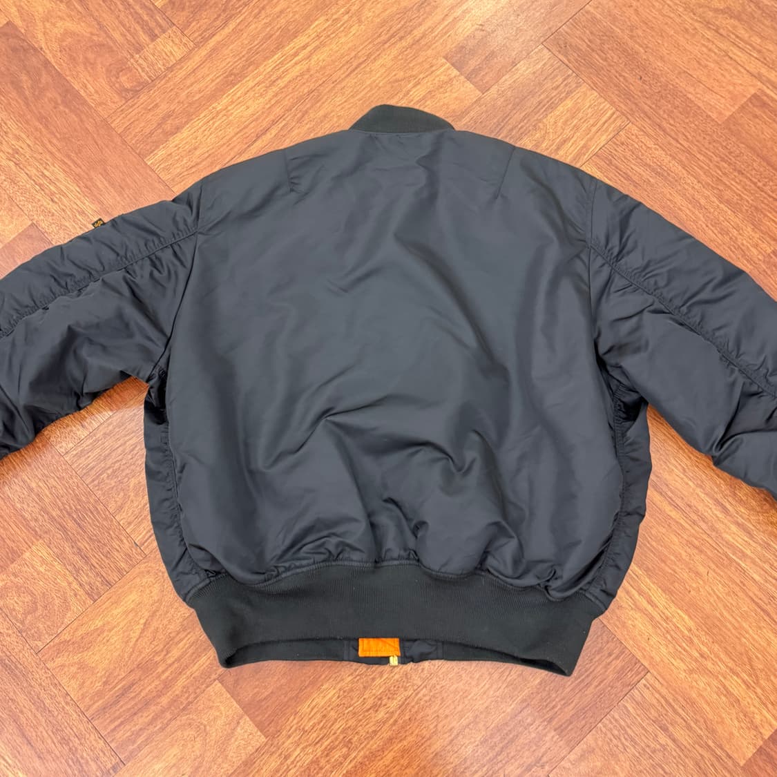 2XL 알파인더스트리 레귤러핏 블랙 MA-1 항공점퍼 자켓  상품이미지2