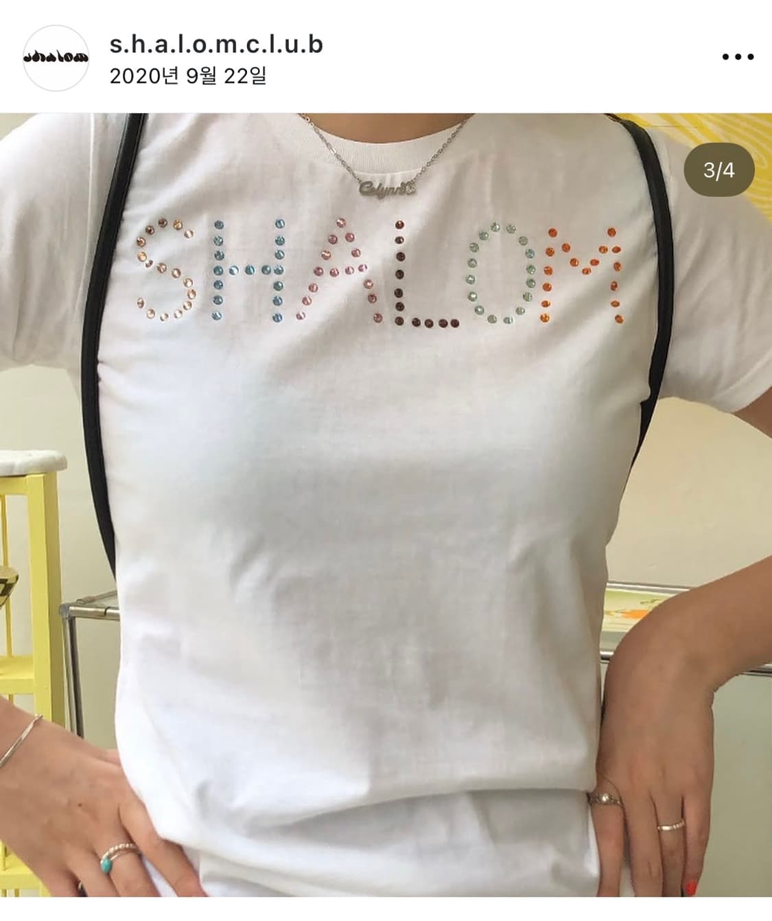 샬롬클럽 shalomclub twinkle t-shirt 상품이미지1