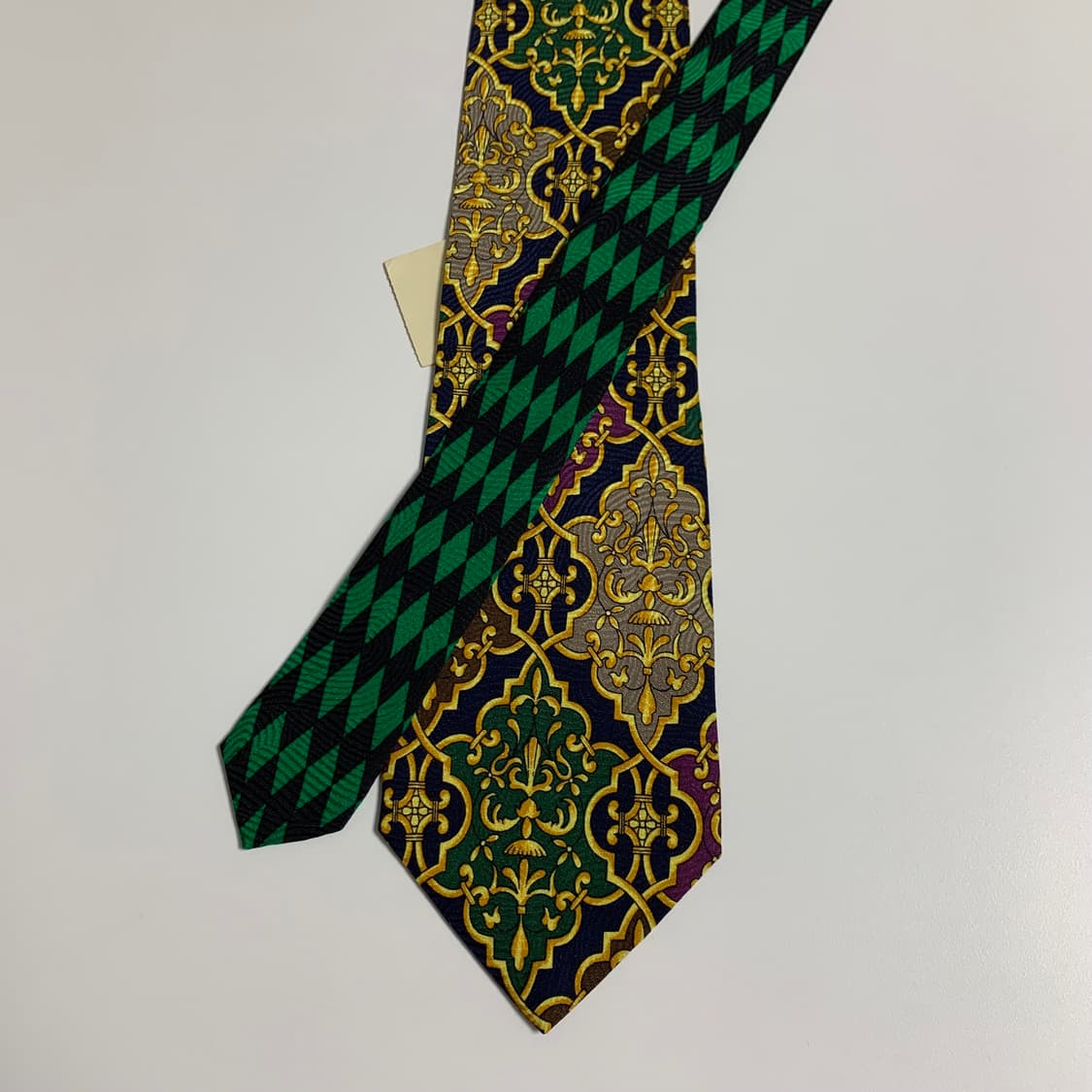 베르사체(VERSACE) 기하학적패턴 클래식 정장넥타이 최상급 상품이미지3