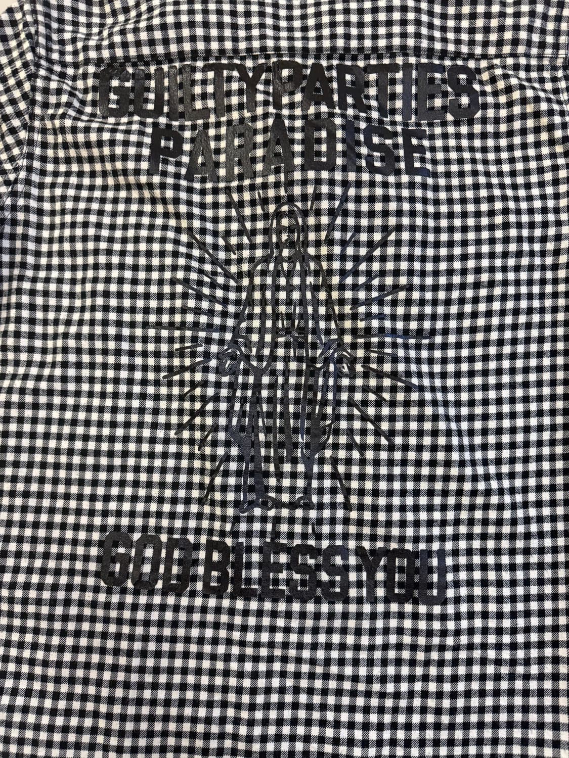 와코마리아 Guilty Parties 블랙 앤 화이트 체크 셔츠 길티파티 상품이미지6