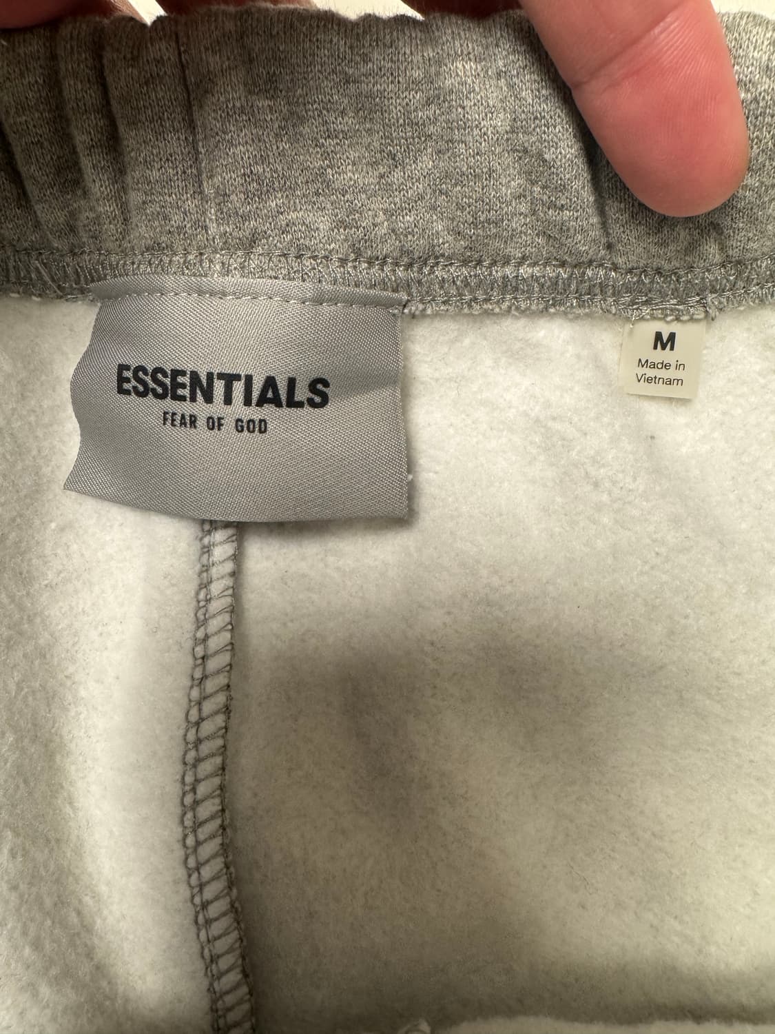 피오갓 에센셜 회색 스웻팬츠 M사이즈 상품이미지3