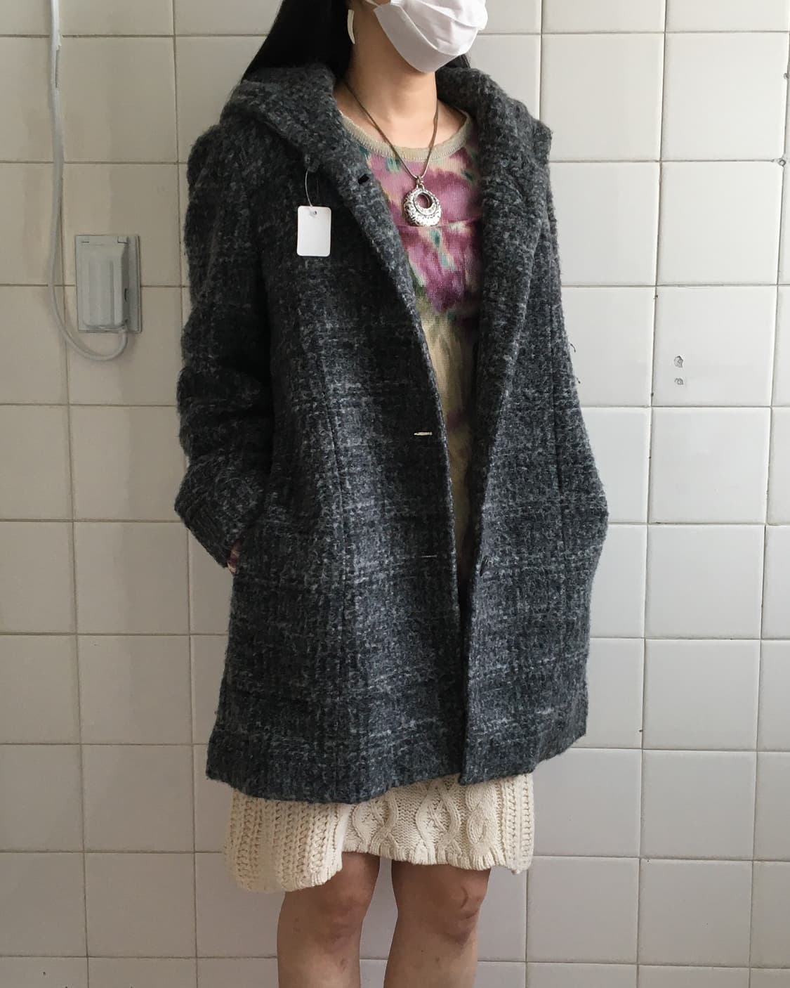 Thick neck woolen coat 상품이미지8