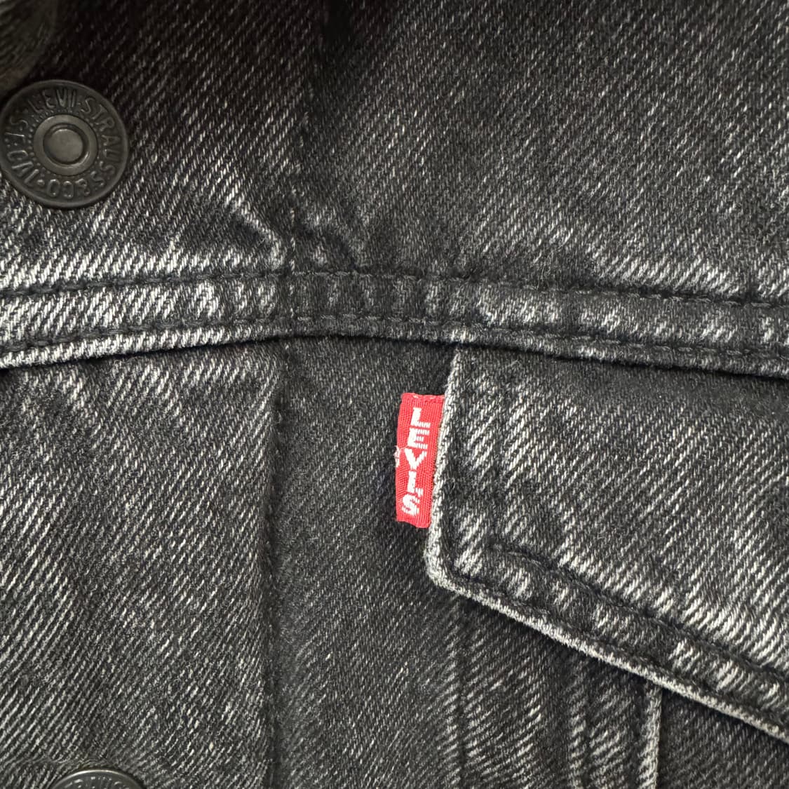 리바이스 타입 3 쉐르파 흑청 데님 트러커 자켓 상품이미지7