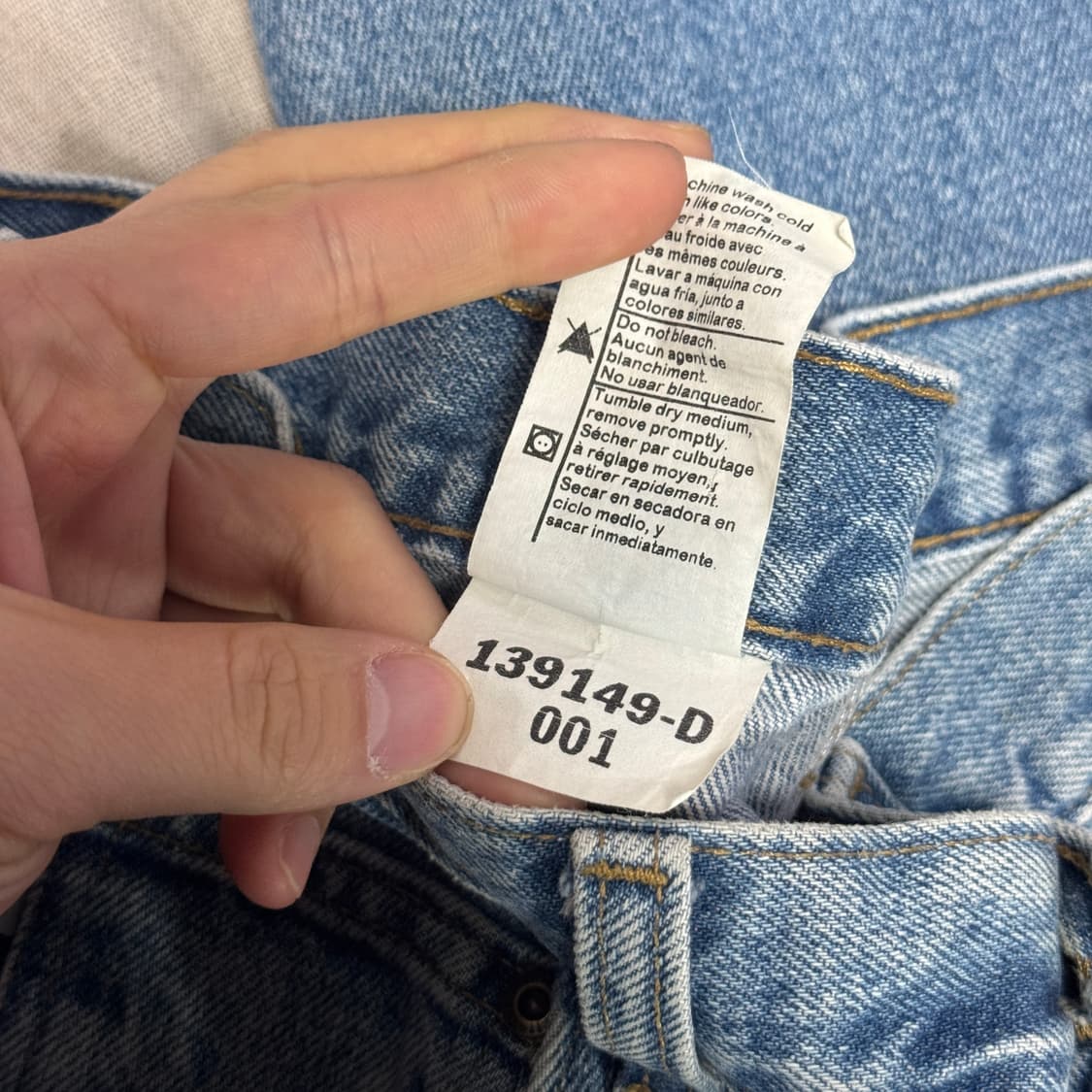 칼하트 빈티지 중청 데님팬츠 30 상품이미지8