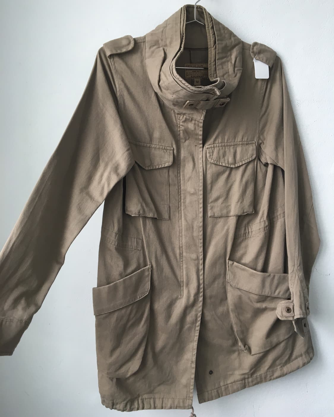 Purple & yellow high neck jacket 상품이미지4